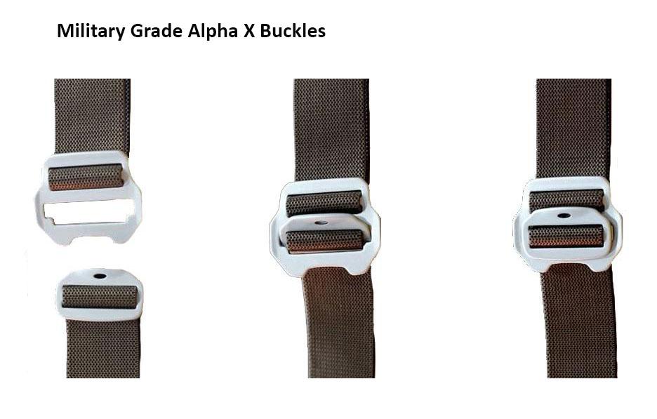 Aluminium buckles motorcycle panniers