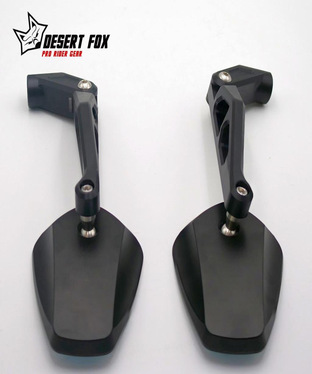 Aluminium rear view mirrors for bikes